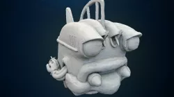 Rod 3D Model Sculpture
