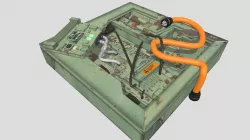 Rusted Electronics Parts Found At An Old Bunker