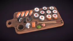 Stylized Sushi Board | Agustin Hönnun