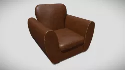 Verona leather armchair