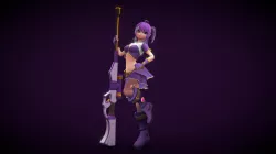 Violet, the cybersniper - Stylized Character