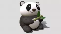 Week 5a Character Block Out: Panda Bear