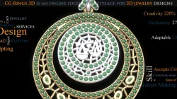 Women's Libra Zodiac Pendant - 3D CAD