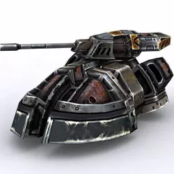3DRT - Sci-Fi Hovertank3  Low-poly  3D model