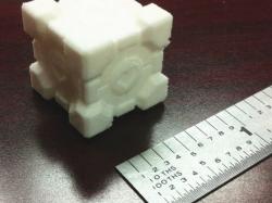 accurately modeled companion cube with supports builtin 3d models ...