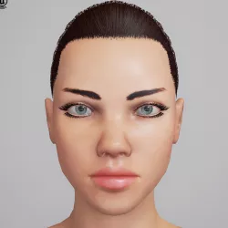Adriana Unreal 4 Character Low-poly  3D model