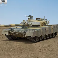 Al-Khalid MBT-2000 3D model