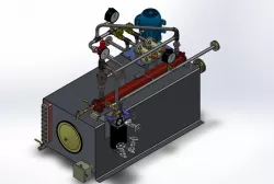 API 610 Reservoir with Vertical Mounted Pump/Motor (150 Gallon Capacity)