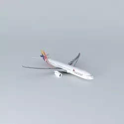 Asiana Airlines Airbus A330 300 3D model