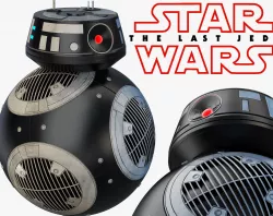 BB-9E Star Wars droid 3D model