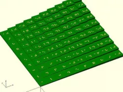 Braille optimized multiplication table