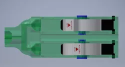 CAM Operated Variable Flow Oxygen Splitter with Detent Positioners