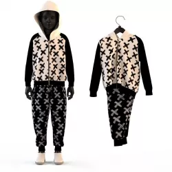 Child Baby boy knitted suit 3D model