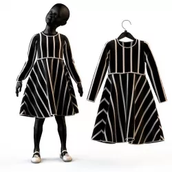 Child Baby girl dress  3D model
