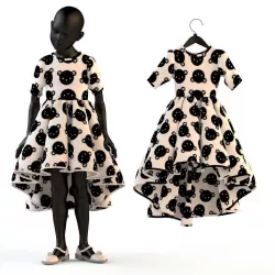 Child Baby girl dress  3D model