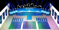 Concert party carnival stage 1 3D model