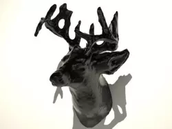 deer with two 10mm diameter holes for magnets.
