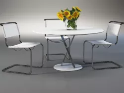 Dining Set 160 3D model