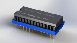 DIP-28 Integrated Circuit Package with Socket, old AT Bios style chip
