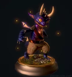 Dragonling Low-poly  3D model