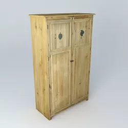 Dressing child NOISETTE recycled wood houses the world 3D model