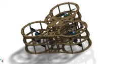 Drone exacopter Wood