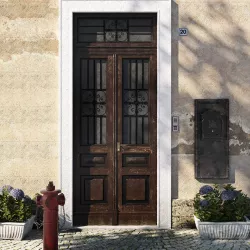 Entrance portal with street assets 3D model