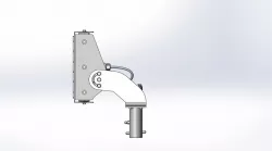 Explosion Proof 150 Watt Adjustable Pole Top Slip Fit Mount LED Light Fixture - Slip Fitter Yoke