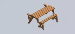Folding Bench and Picnic Table