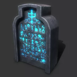 gravestone Low-poly  3D model