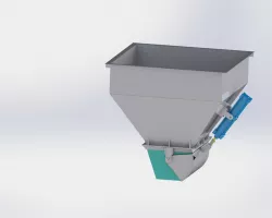 Hopper 2 m3 with discharger