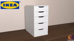 Ikea Desk Drawer Unit 3D model