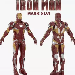 Iron Man Mark XLVI 3D model