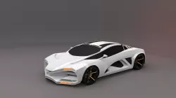 Lada Raven  Low-poly  3D model