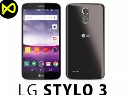 LG Stylus 3 2017 Stylo 3 Black 3D model