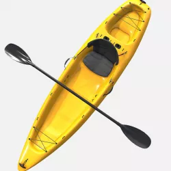 Low Poly PBR Kayak Low-poly  3D model