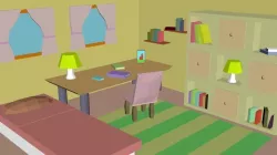Low poly Room pack 02 - childrens room Low-poly  3D model