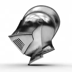 Medieval Knight Armet Helmet 2 3D model