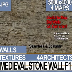 Medieval Stone Wall F 1 Texture