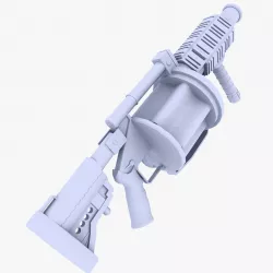 Milkor MGL Multiple Grenade Launcher Low-poly  3D model