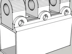 monitor 25mm x 25mm square pipe mount