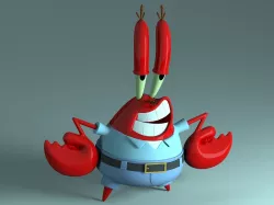 Mr Krabs - Sirigueijo 3D model
