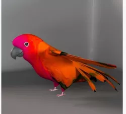 Parrot E Low-poly  3D model