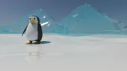 penguin character modeling Low-poly  3D model
