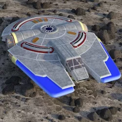 Peregrine Spacecraft for DAZ Studio 3D model