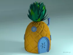 Pineapple SpongeBob 3D model