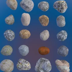 Rocks 20 low poly made for games  Low-poly  3D model