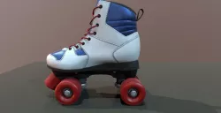 Roller Skate Low-poly  3D model
