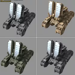 SF Tank Radar MK8 Low-poly  3D model