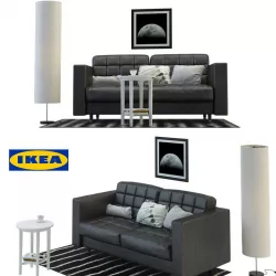 Sofa ikea LANDSKRUNA Grand set 3D model